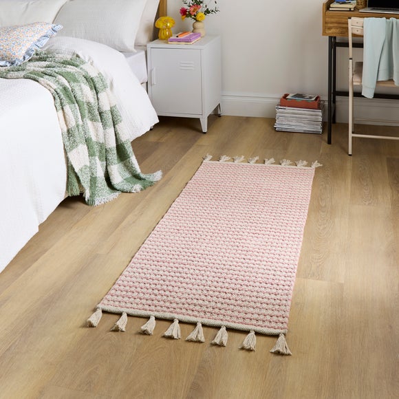 View Cotton Linear Pink Scatter Rug View Cotton Linear Pink Scatter Rug