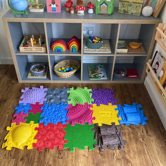 Muffik Set of 16 Orthopaedic Sensory Huge 2 Play Mats