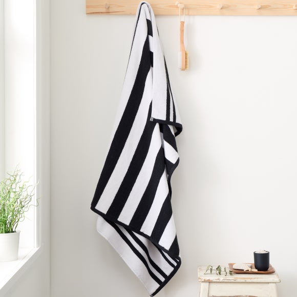 Bianca Reversible Striped Jacquard 100% Cotton Towel