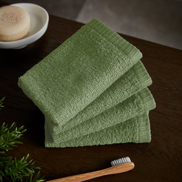 Catherine Lansfield Set of 4 Quick Dry Face Cloths