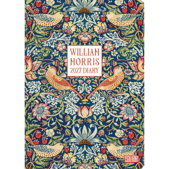 William Morris Strawberry Thief 2027 A5 Diary