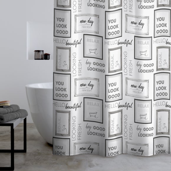 Catherine Lansfield Relax and Unwind Shower Curtain