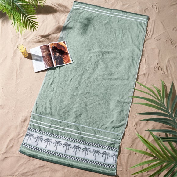 Catherine Lansfield Palm Trees XL Beach Towel