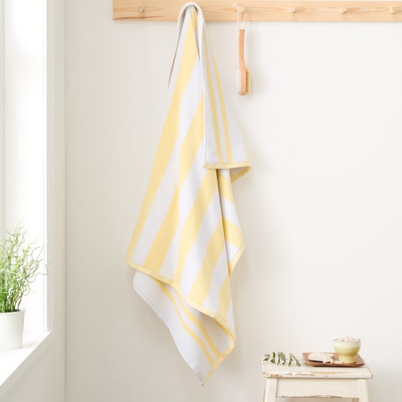 Bianca Reversible Striped Jacquard 100% Cotton Towel