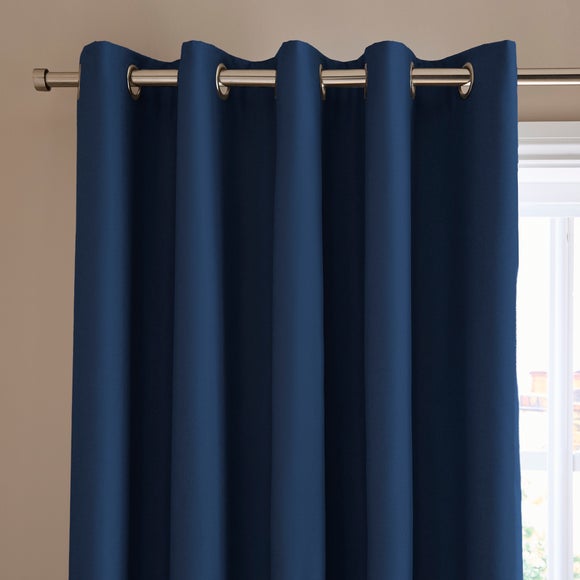 Berlin Blackout Thermal Eyelet Curtains