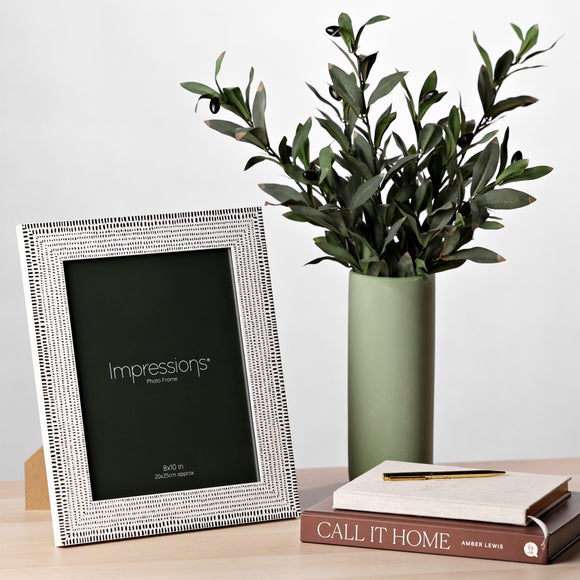 Impressions Monochrome Patterned Photo Frame