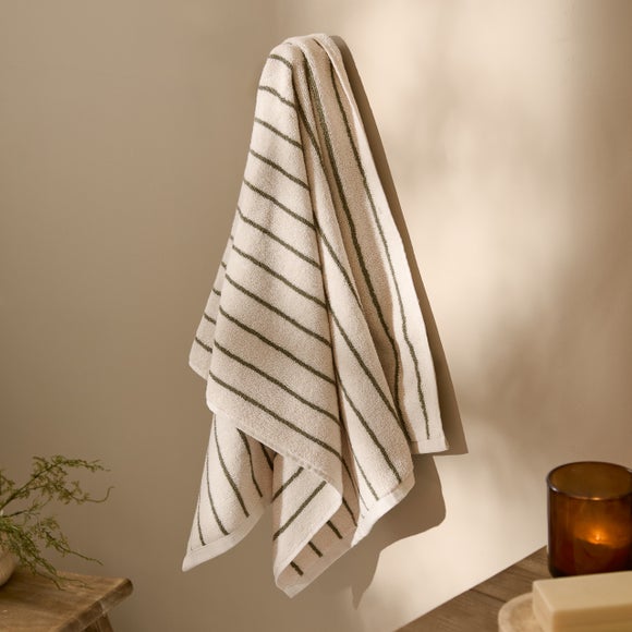 View Yard Hebden Narrow Stripe Cotton Towel View Yard Hebden Narrow Stripe Cotton Towel