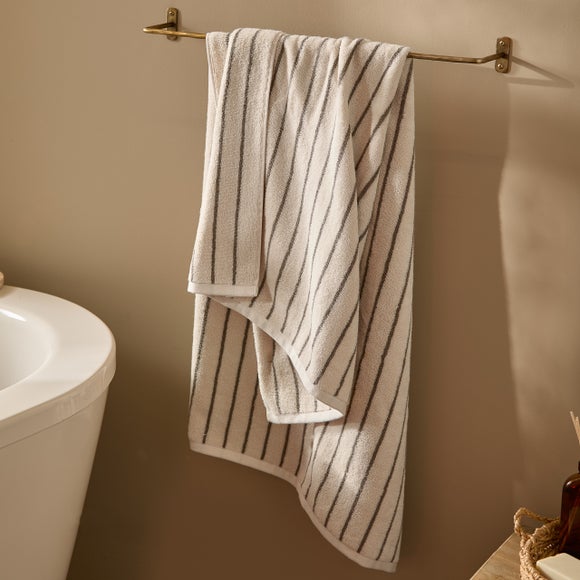 View Yard Hebden Narrow Stripe Cotton Towel View Yard Hebden Narrow Stripe Cotton Towel