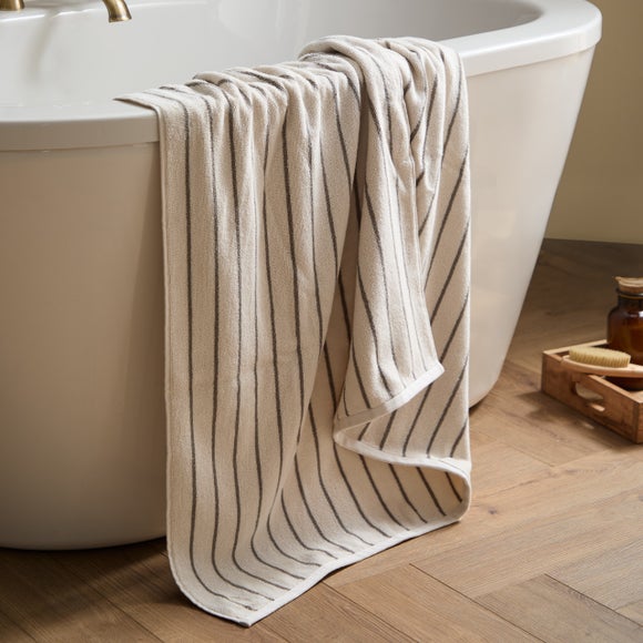View Yard Hebden Narrow Stripe Cotton Towel View Yard Hebden Narrow Stripe Cotton Towel