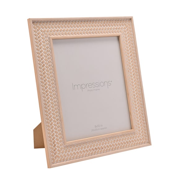 Impressions Herringbone Patterned Photo Frame