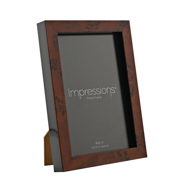 Impressions Dark Wood Effect Photo Frame