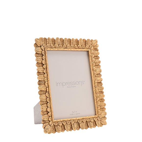 Impressions Rounded Leaf Resin Photo Frame