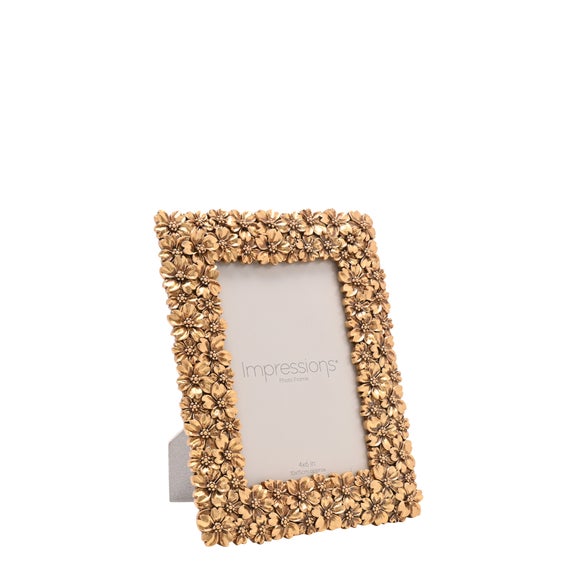 Impressions Flowers Resin Photo Frame