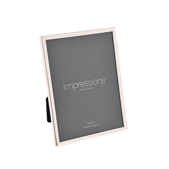 Impressions Silver Plated Thin Crackled Photo Frame