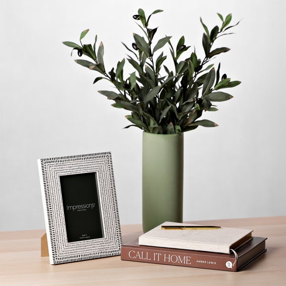 Impressions Monochrome Patterned Photo Frame