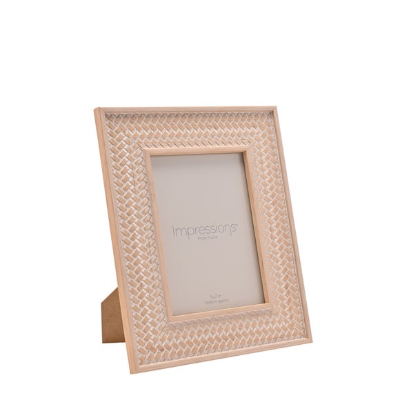 Impressions Herringbone Patterned Photo Frame
