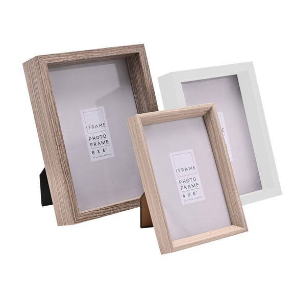 iFrame Set of 3 Wooden Photo Frames