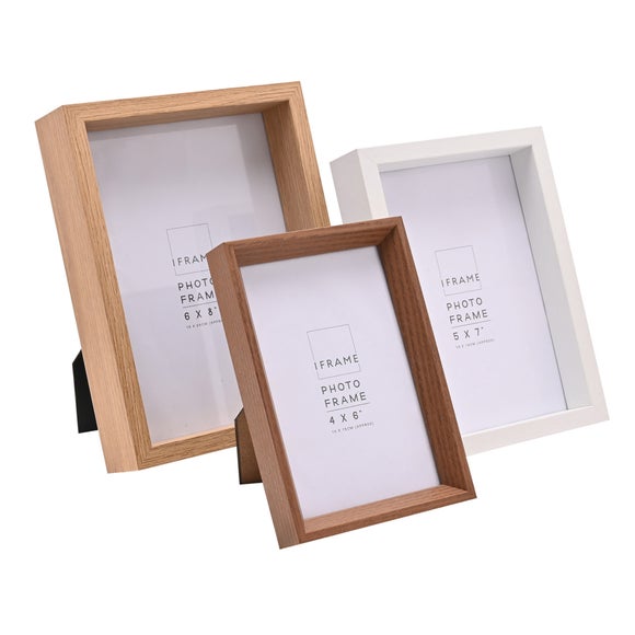 iFrame Set of 3 Wooden Photo Frames