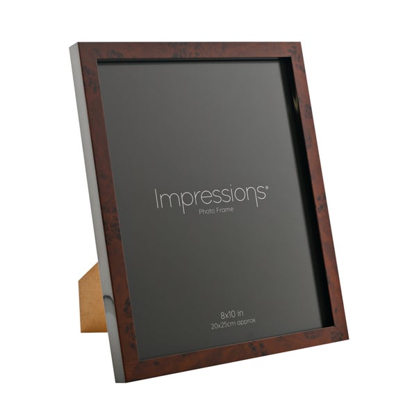 Impressions Dark Wood Effect Photo Frame