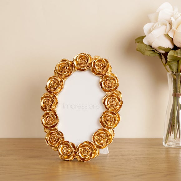 View Impressions Rose Resin Oval Photo Frame View Impressions Rose Resin Oval Photo Frame