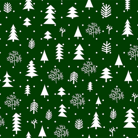 By the Metre Christmas Tree PVC