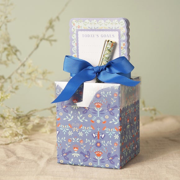 Sophia Lane Floral Pen Pot, Pet and Notebook Gift Set