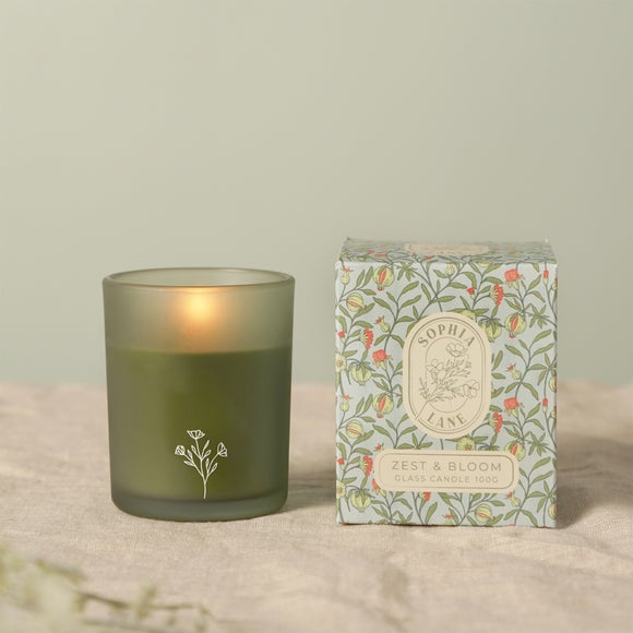 Sophia Lane Zest and Bloom Floral Candle