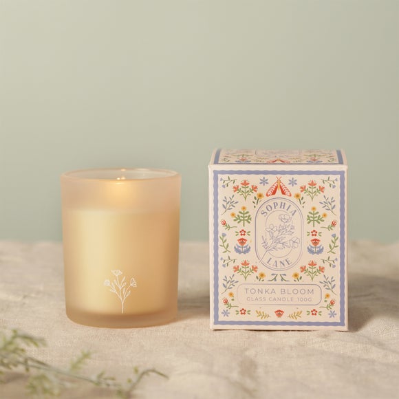 Sophia Lane Tonka Bloom Floral Candle