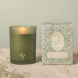 Sophia Lane Zest And Bloom Floral Candle