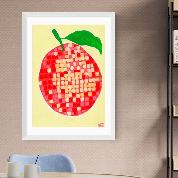 East End Prints Disco Orange Framed Print