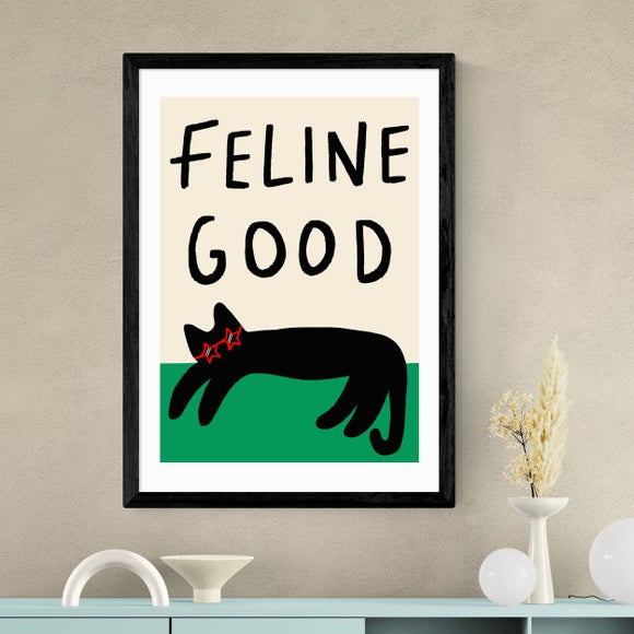 East End Prints Feline Good Framed Print