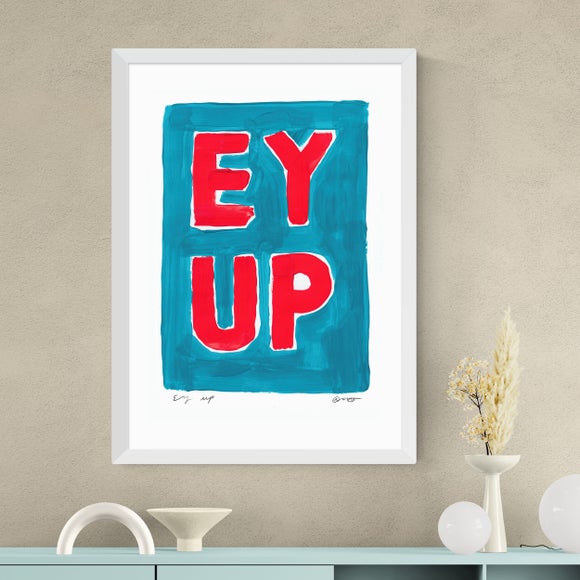East End Prints Ey Up Framed Print