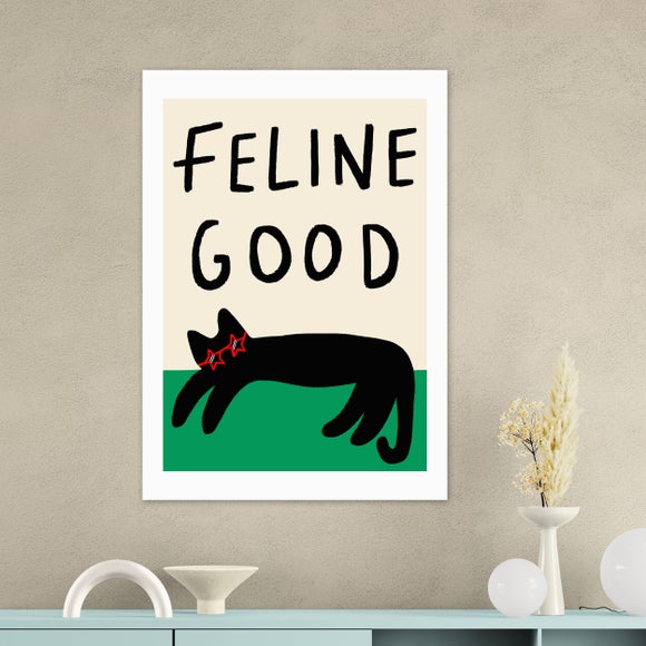 East End Prints Feline Good Framed Print