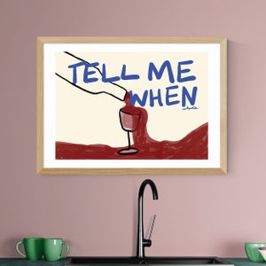 East End Prints Tell Me When Framed Print