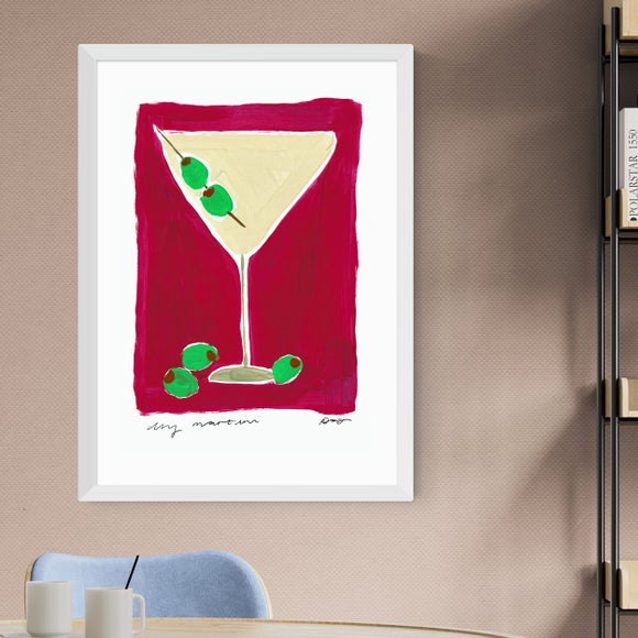 East End Prints Dry Martini Cocktail Framed Print