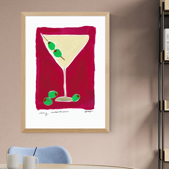 East End Prints Dry Martini Cocktail Framed Print