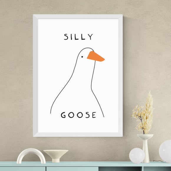 East End Prints Silly Goose Framed Print