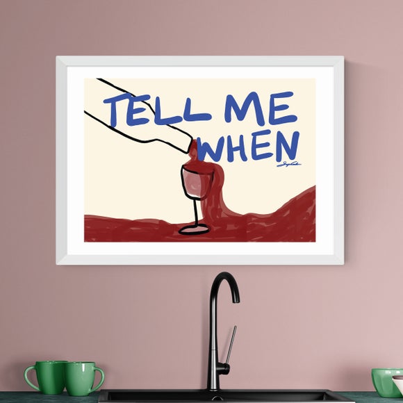East End Prints Tell Me When Framed Print