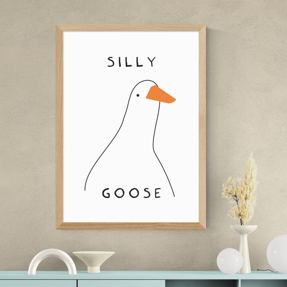East End Prints Silly Goose Framed Print