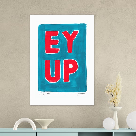 East End Prints Ey Up Framed Print
