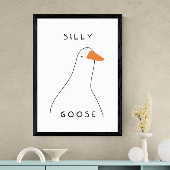East End Prints Silly Goose Framed Print