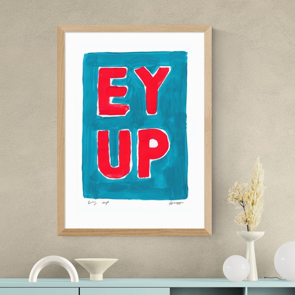East End Prints Ey Up Framed Print