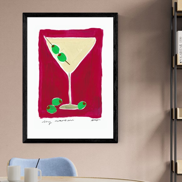 East End Prints Dry Martini Cocktail Framed Print