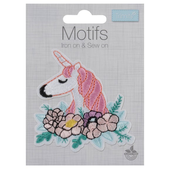 Trimits Floral Unicorn Patch
