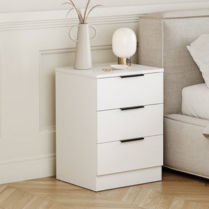 Hayes 3 Drawer Bedside Table