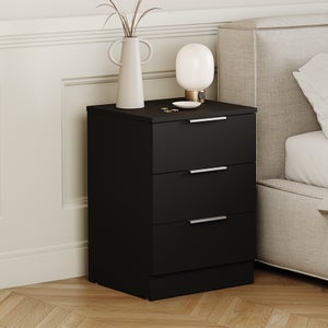 Hayes 3 Drawer Bedside Table