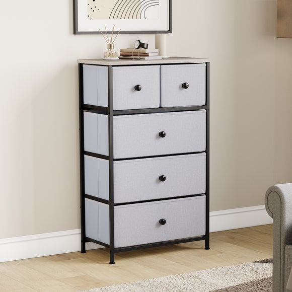Maye 5 Drawer Fabric Chest
