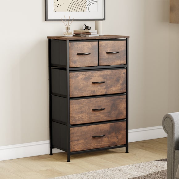 Maye 5 Drawer Fabric Chest
