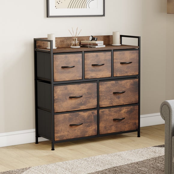 Maye 7 Drawer Fabric Chest