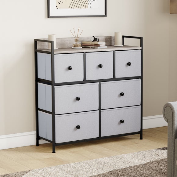 Maye 7 Drawer Fabric Chest